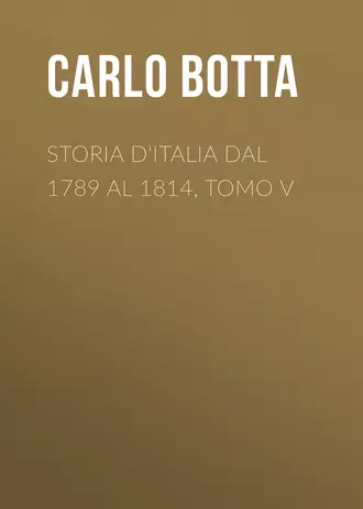 Storia d'Italia dal 1789 al 1814, tomo V