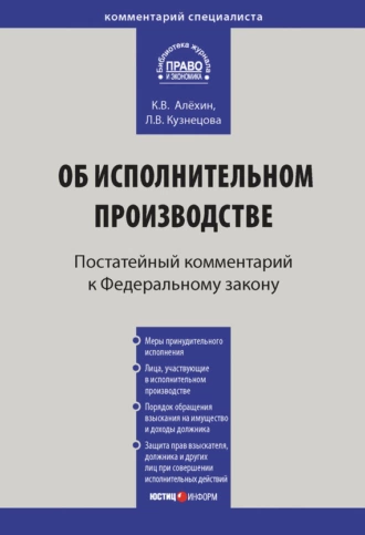 Комментарий к Федеральному закону от 2 октября 2007 г. № 229-ФЗ «Об исполнительном производстве» (постатейный)