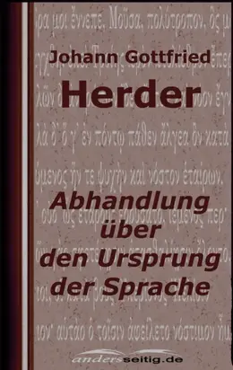 Abhandlung über den Ursprung der Sprache