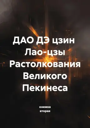 ДАО ДЭ цзин Лао-цзы Растолкования Великого Пекинеса