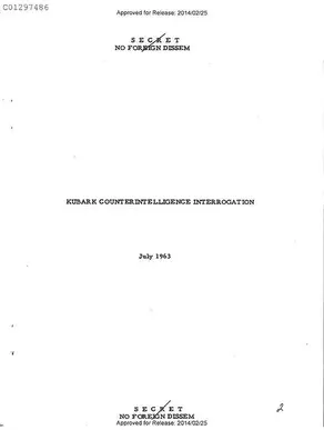Руководство ЦРУ по контрразведывательным допросам