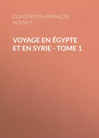 Voyage en Égypte et en Syrie – Tome 1