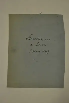 Муссолиниана