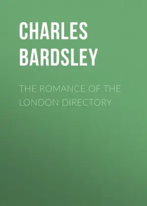 The Romance of the London Directory