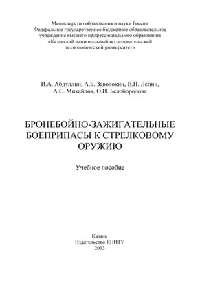 Бронебойно-зажигательные боеприпасы к стрелковому оружию