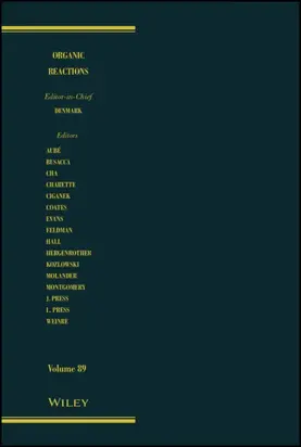 Organic Reactions, Volume 89