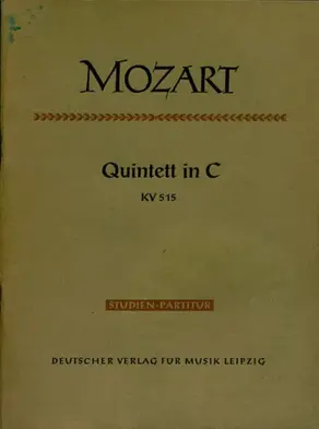 Quintett in C fur 2 Violinen, 2 Violen u. Violoncello